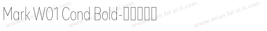 Mark W01 Cond Bold字体转换